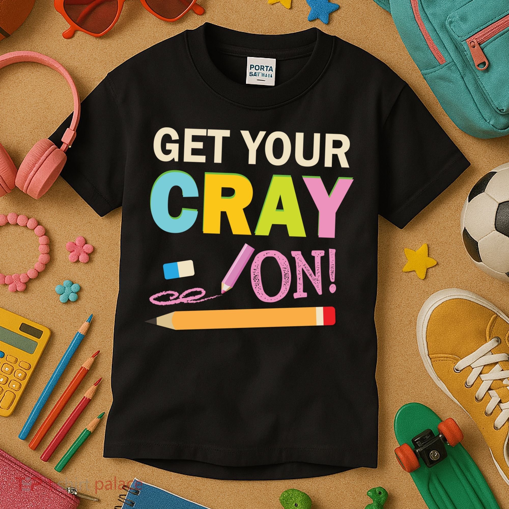 Get Your Cray On Funny School Student Teachers Graphics Plus Size Premium Shirt Kids T-Shirt