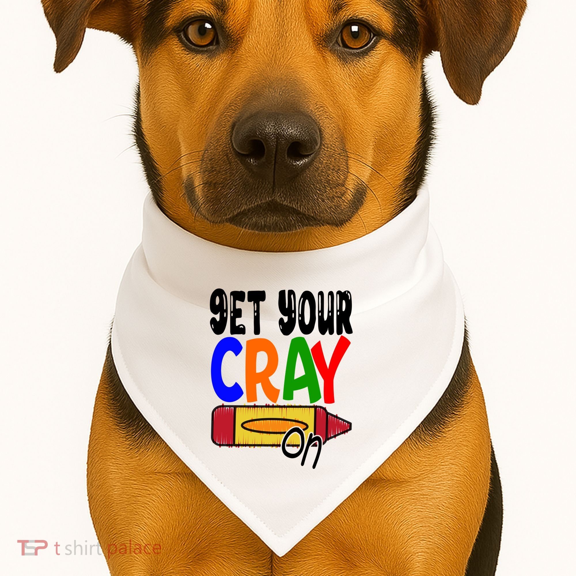Get Your Cray On Funny Gift USA-Made Doggie Bandana