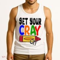 Get Your Cray On Funny Gift Tank Top thumb 3