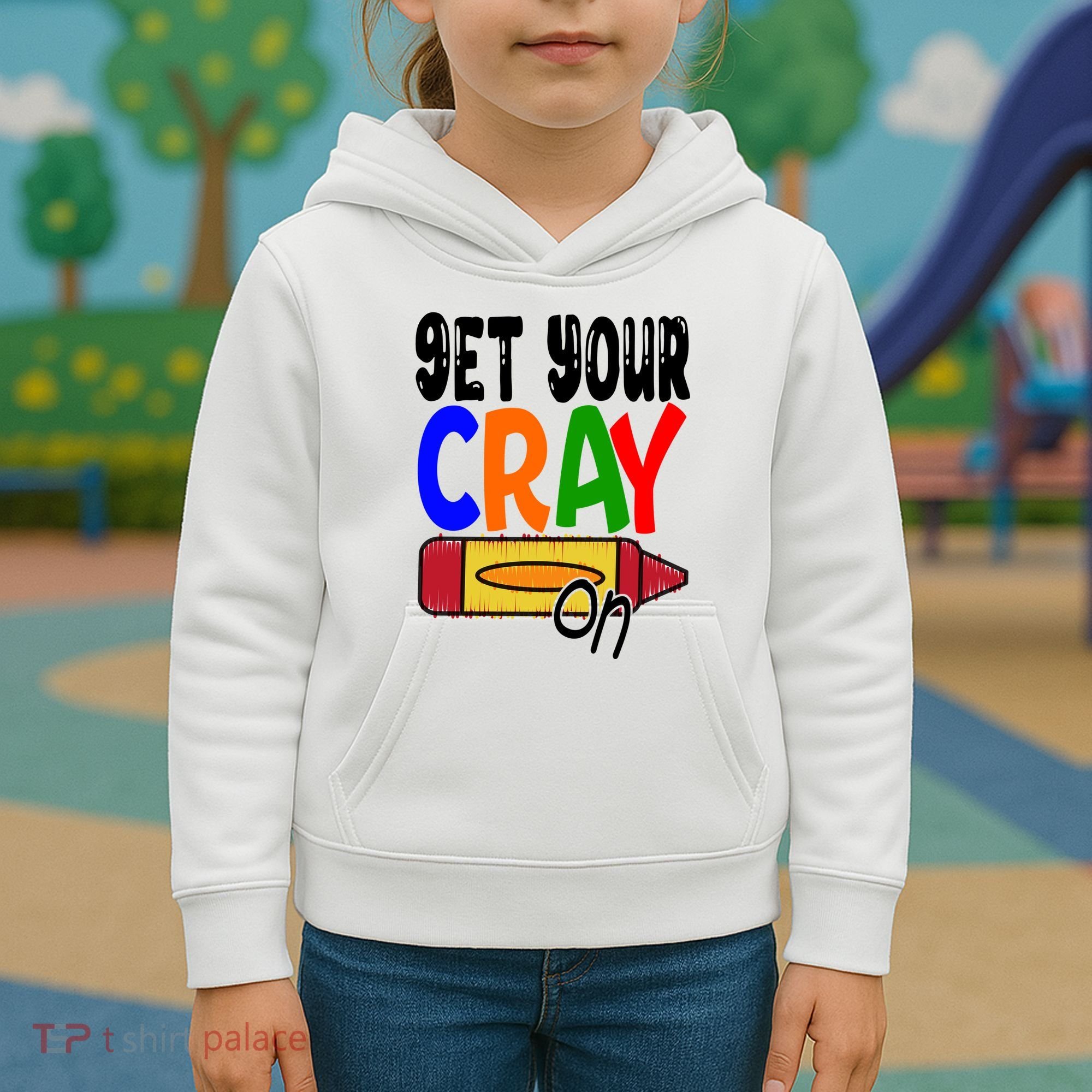 Get Your Cray On Funny Gift Kids Hoodie