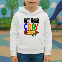 Get Your Cray On Funny Gift Kids Hoodie thumb 3