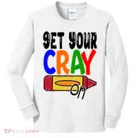 Get Your Cray On Funny Gift Kids Long Sleeve Shirt thumb 0