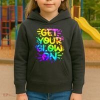 Get Your Glow On Kids Hoodie thumb 3