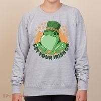 Get Your Irish On St Patricks Day Frog Women's Sweatshirt thumb 0