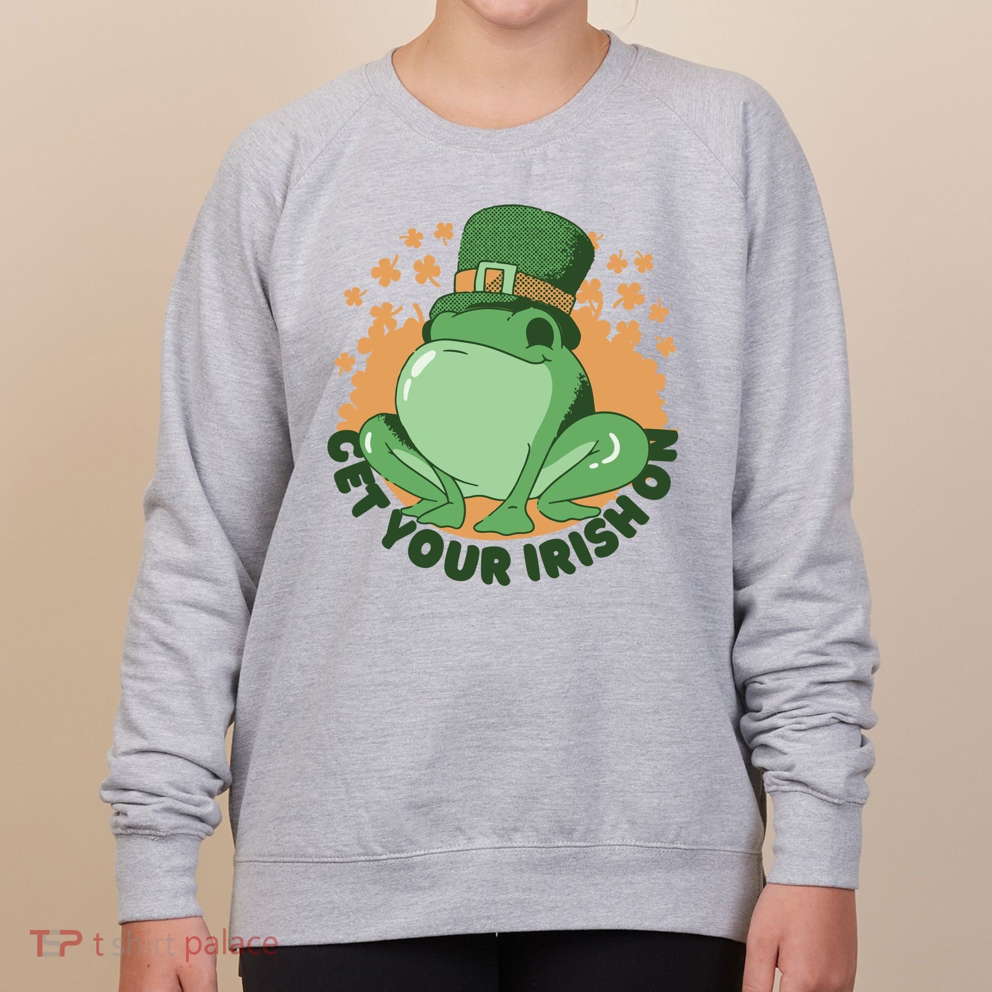 Get Your Irish On St Patricks Day Frog Women's Sweatshirt