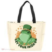 Get Your Irish On St Patricks Day Frog Tote Bag thumb 0
