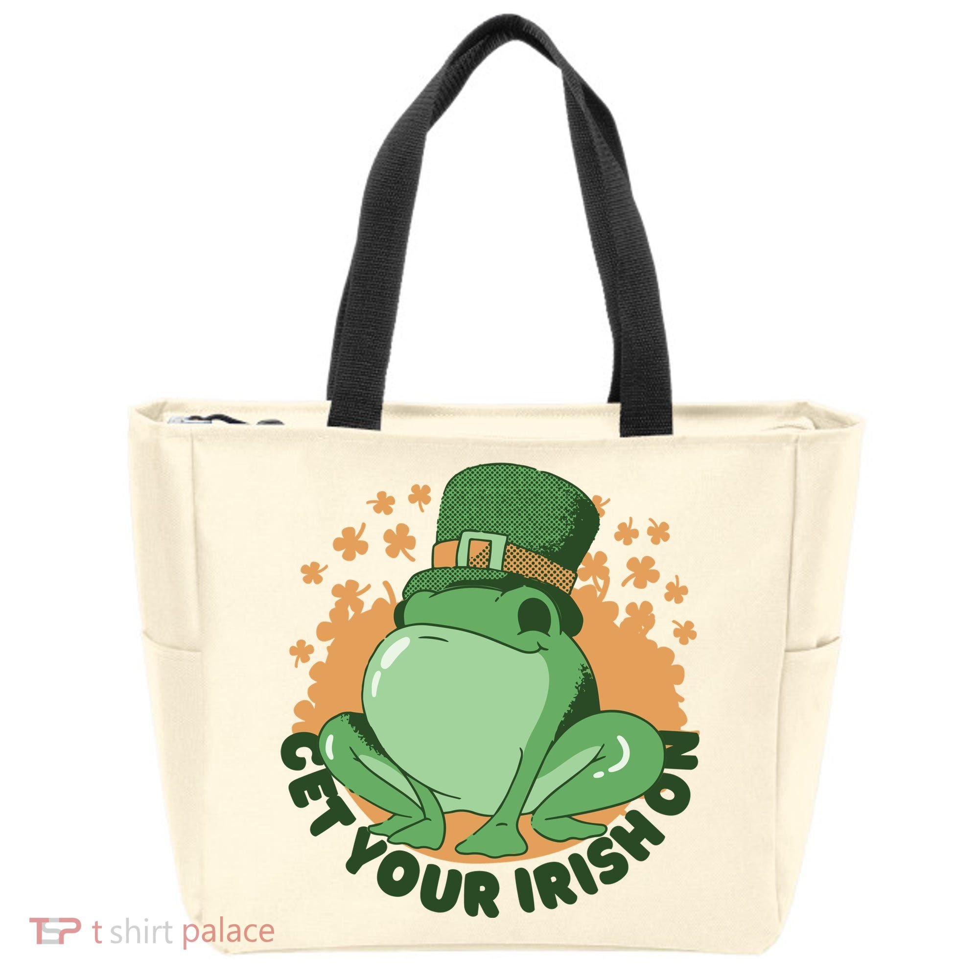 Get Your Irish On St Patricks Day Frog Tote Bag