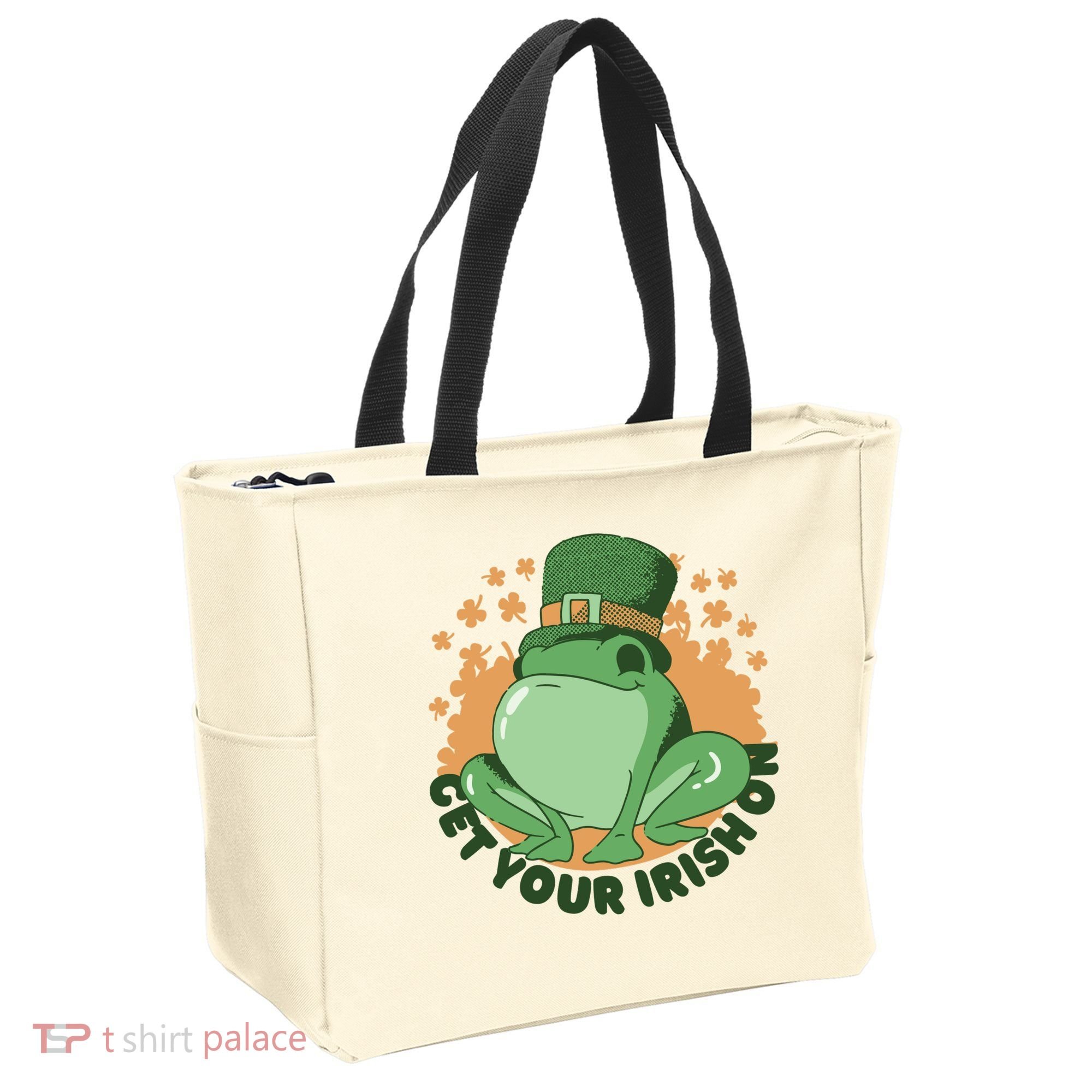 Get Your Irish On St Patricks Day Frog Tote Bag