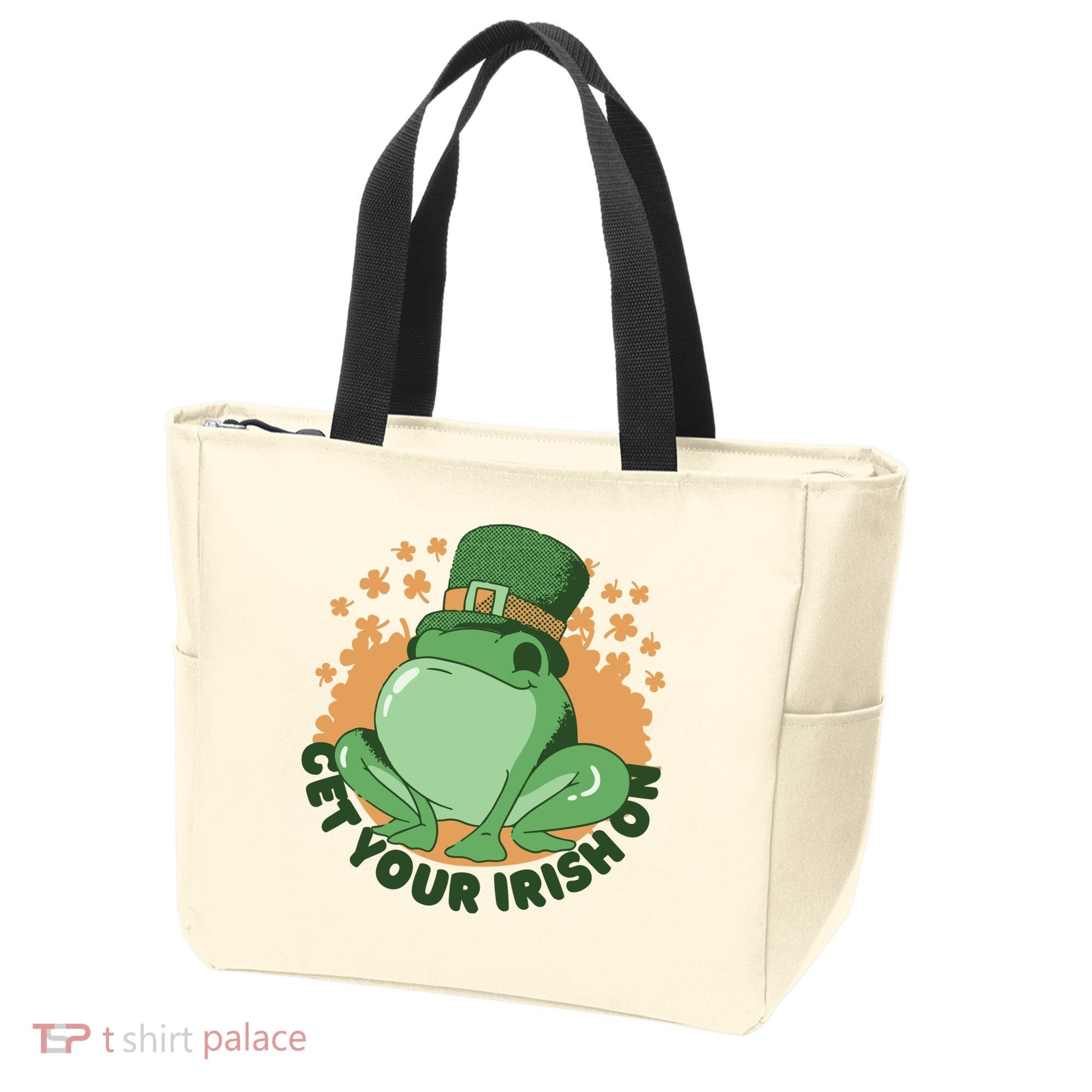 Get Your Irish On St Patricks Day Frog Tote Bag