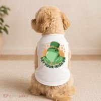 Get Your Irish On St Patricks Day Frog Doggie Tank thumb 2