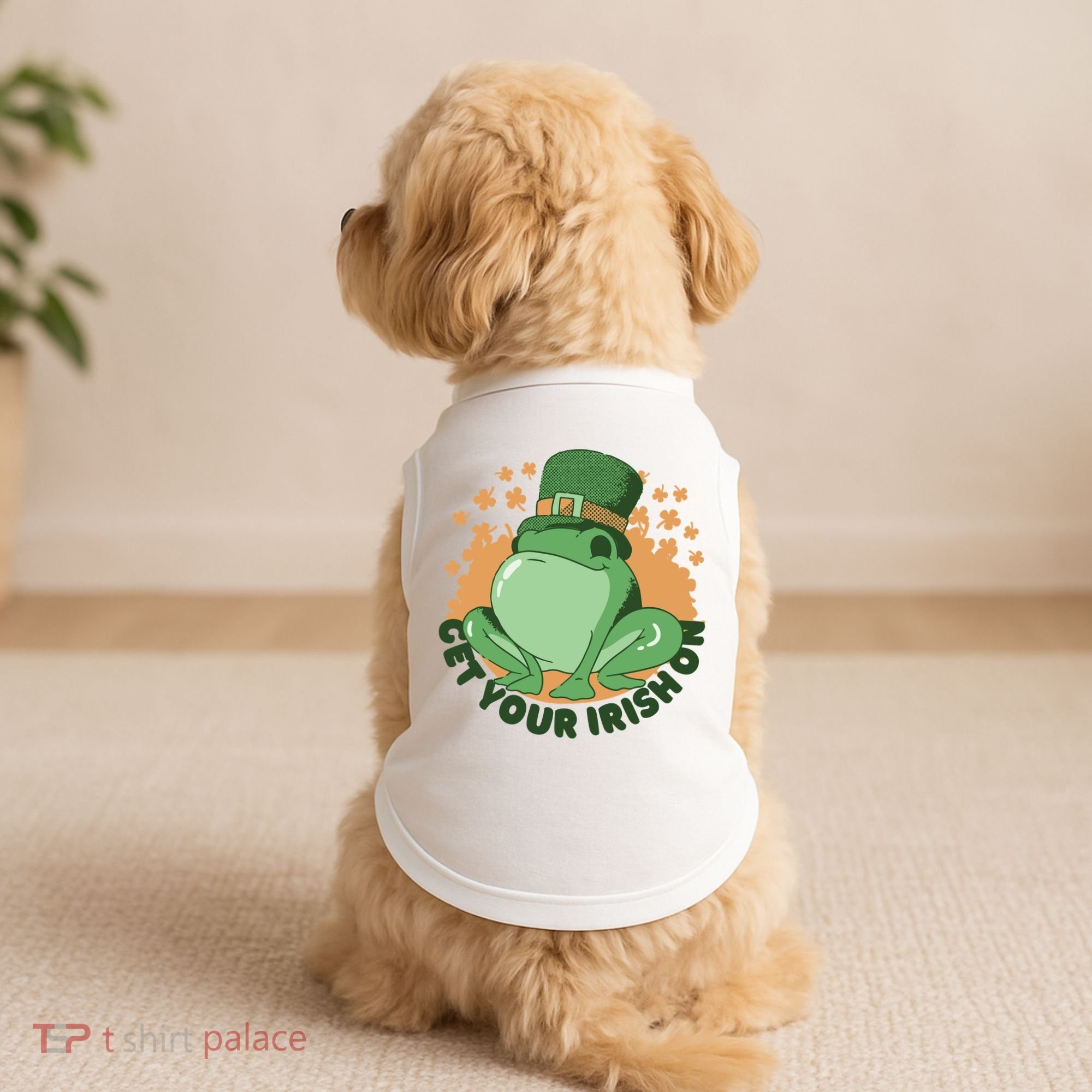 Get Your Irish On St Patricks Day Frog Doggie Tank