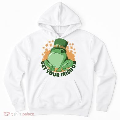 Get Your Irish On St Patricks Day Frog Hoodie