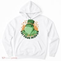 Get Your Irish On St Patricks Day Frog Hoodie thumb 0