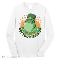 Get Your Irish On St Patricks Day Frog Long Sleeve Shirt thumb 0