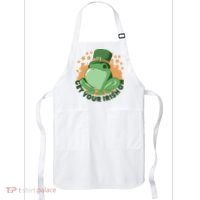 Get Your Irish On St Patricks Day Frog Apron thumb 0