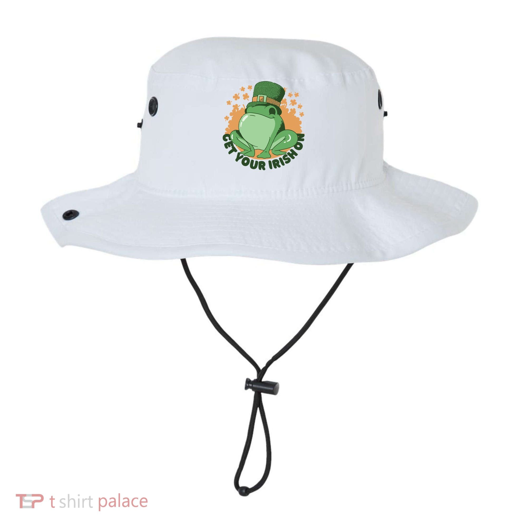 Get Your Irish On St Patricks Day Frog Bucket Hat