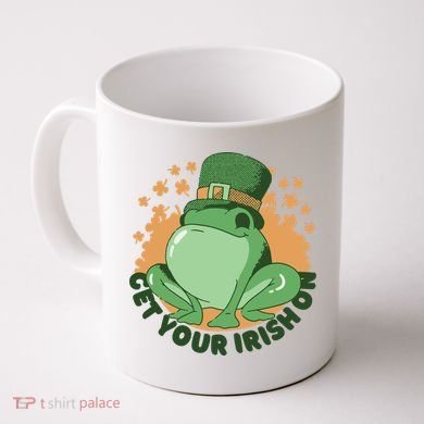 Get Your Irish On St Patricks Day Frog Coffee Mug
