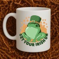 Get Your Irish On St Patricks Day Frog Coffee Mug thumb 2