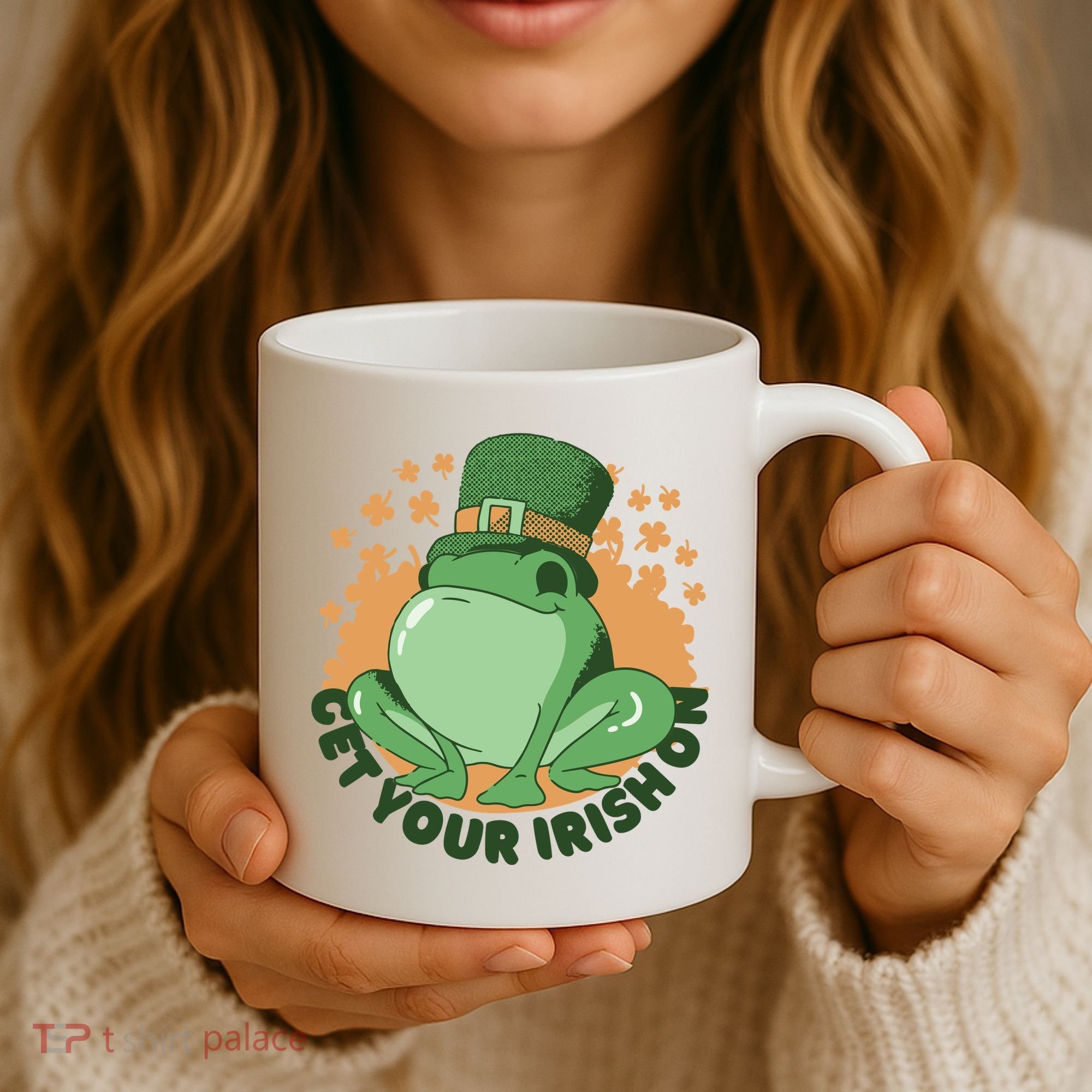 Get Your Irish On St Patricks Day Frog Coffee Mug