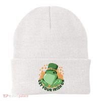Get Your Irish On St Patricks Day Frog Beanie thumb 0
