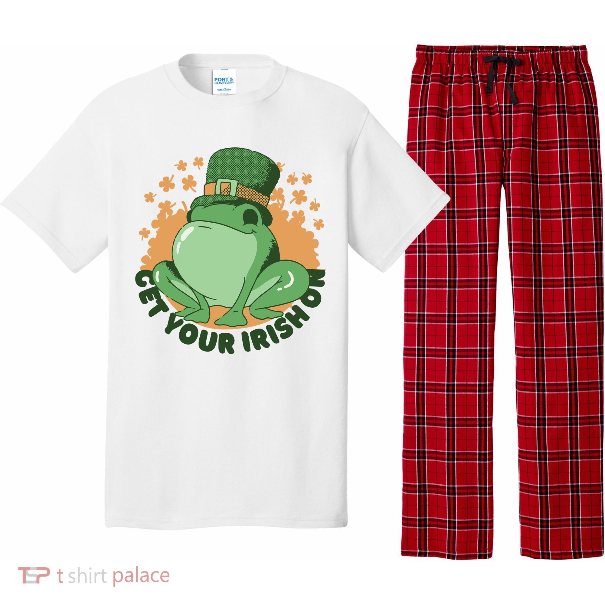 Get Your Irish On St Patricks Day Frog Pajama Set