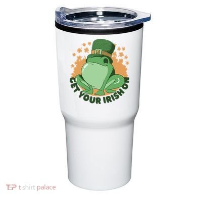 Get Your Irish On St Patricks Day Frog Tumbler