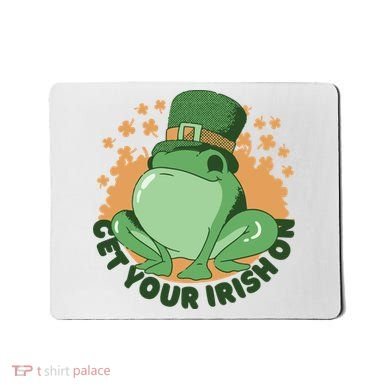 Get Your Irish On St Patricks Day Frog Mousepad