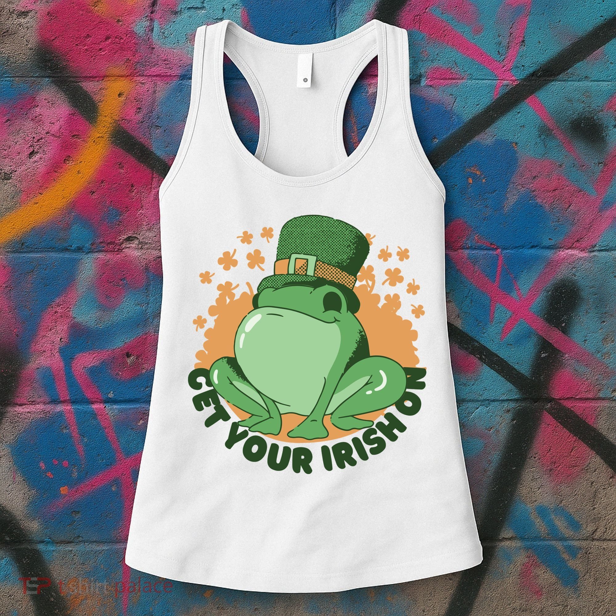 Get Your Irish On St Patricks Day Frog Women's Tank Top