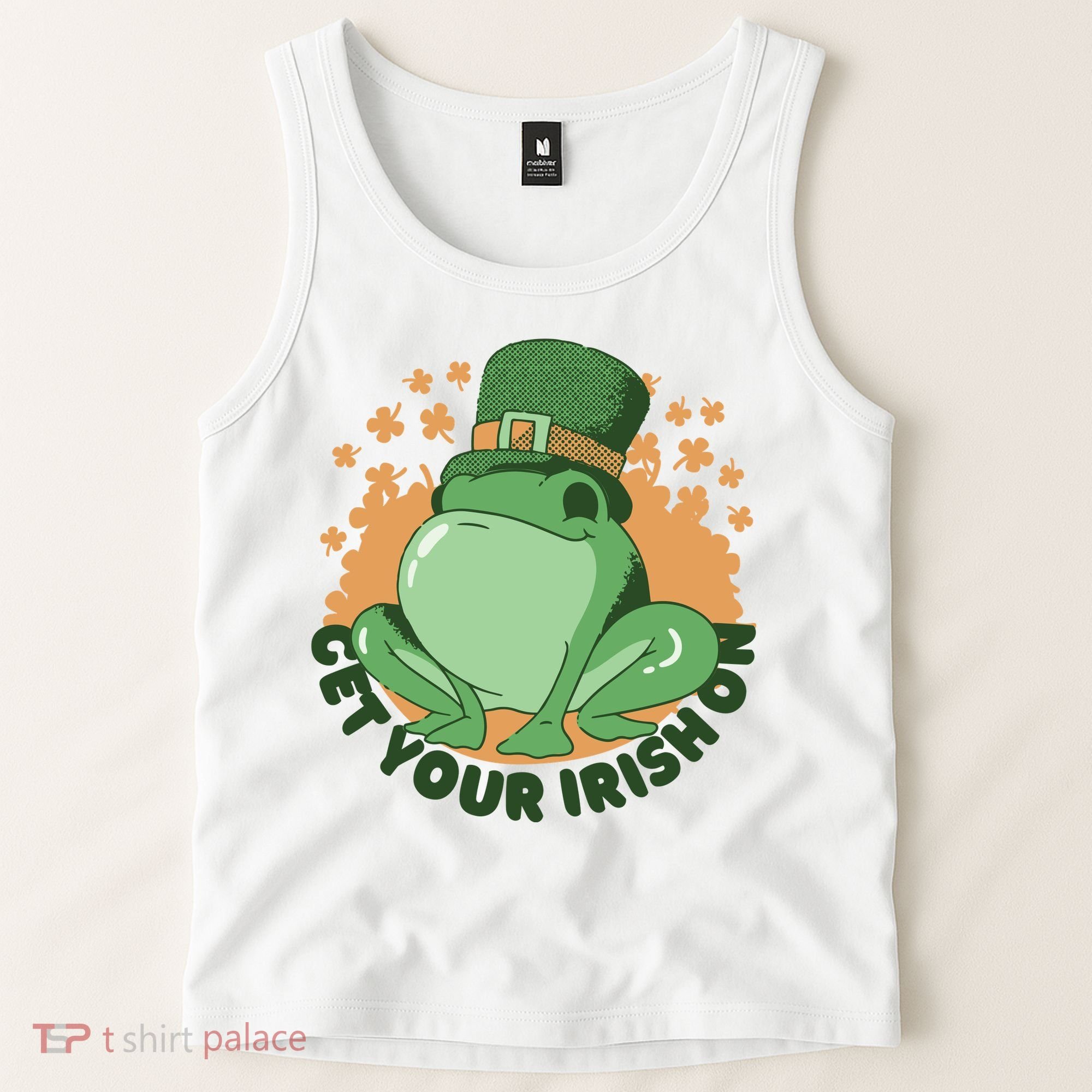 Get Your Irish On St Patricks Day Frog Tank Top