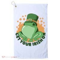 Get Your Irish On St Patricks Day Frog Golf Towel thumb 0