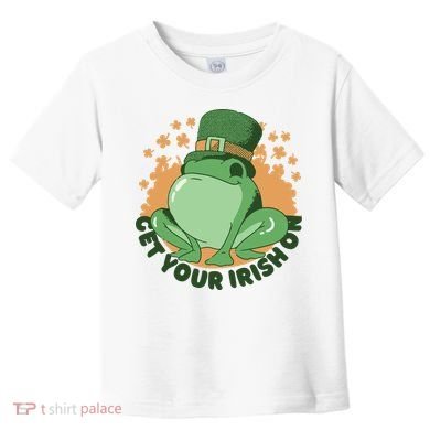 Get Your Irish On St Patricks Day Frog Toddler T-Shirt