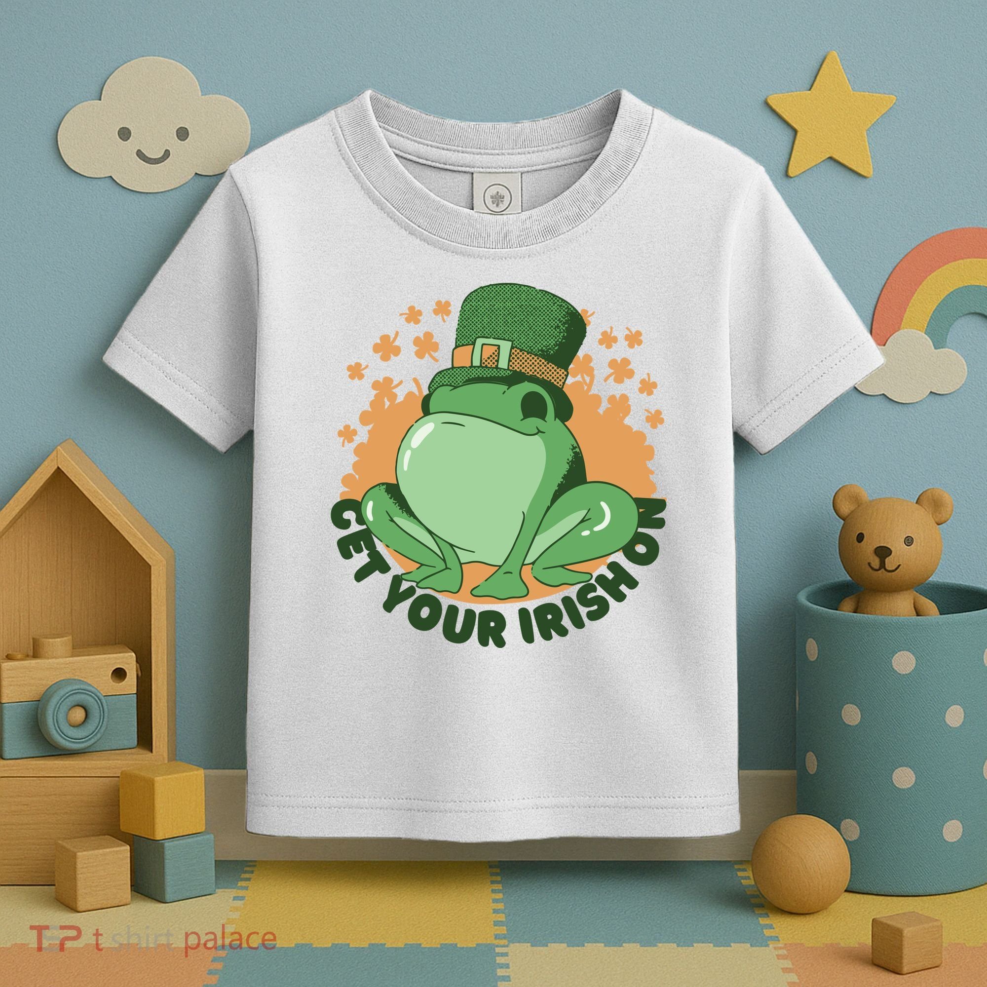 Get Your Irish On St Patricks Day Frog Toddler T-Shirt