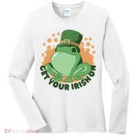 Get Your Irish On St Patricks Day Frog Women's Long Sleeve Shirt thumb 0