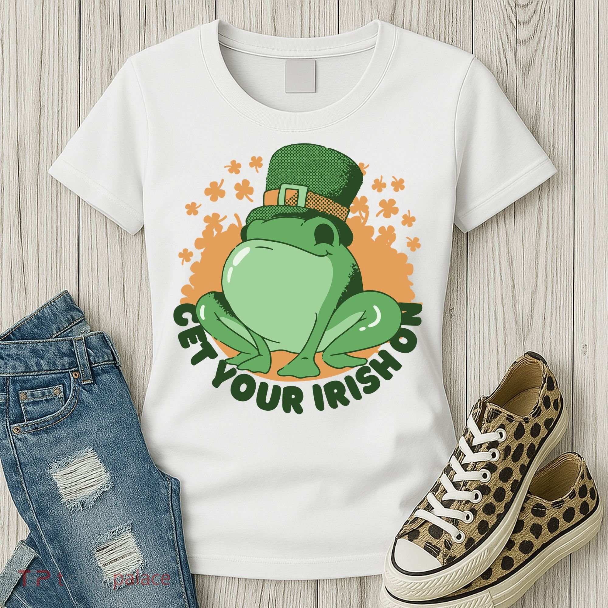 Get Your Irish On St Patricks Day Frog Women's T-Shirt