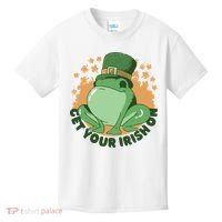 Get Your Irish On St Patricks Day Frog Kids T-Shirt thumb 0
