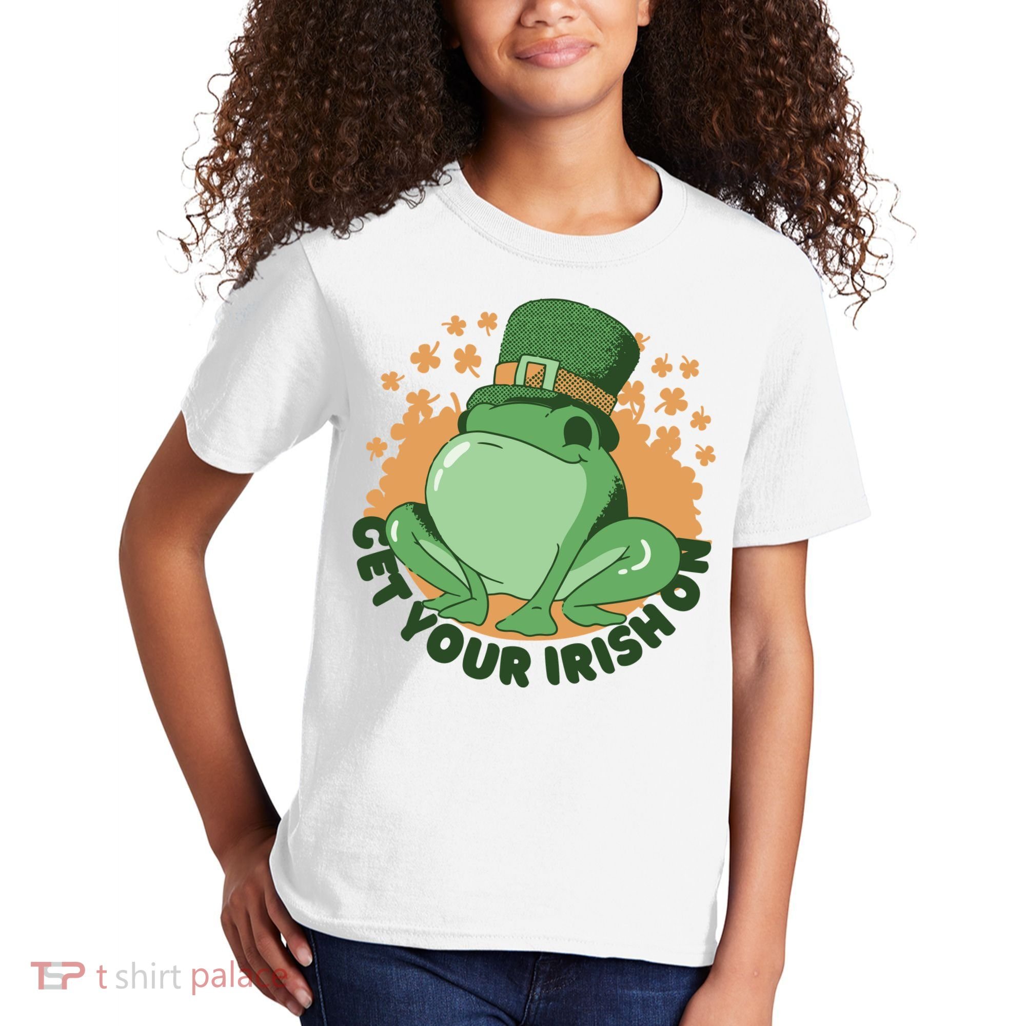 Get Your Irish On St Patricks Day Frog Kids T-Shirt