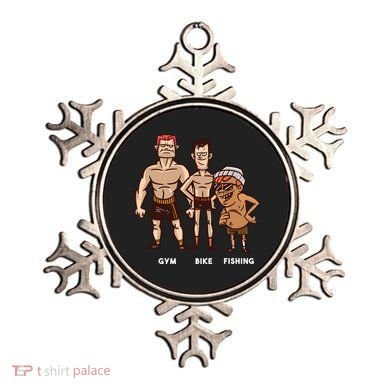 Gym Bike Fishing Funny Ornament
