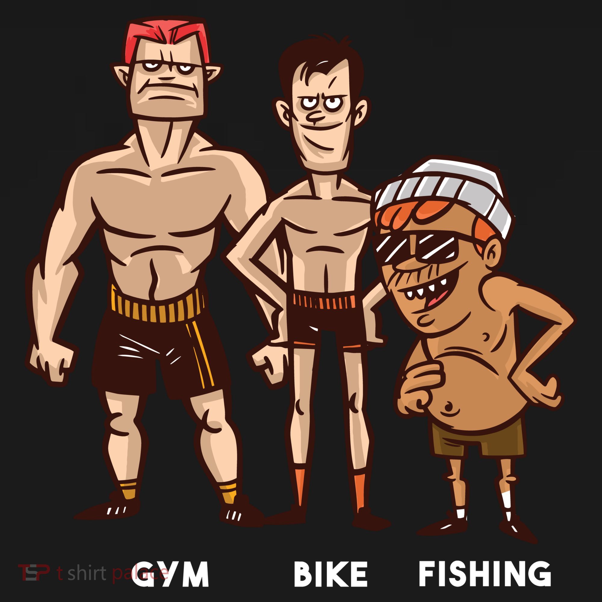 Gym Bike Fishing Funny Ornament