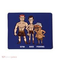 Gym Bike Fishing Funny Mousepad thumb 0
