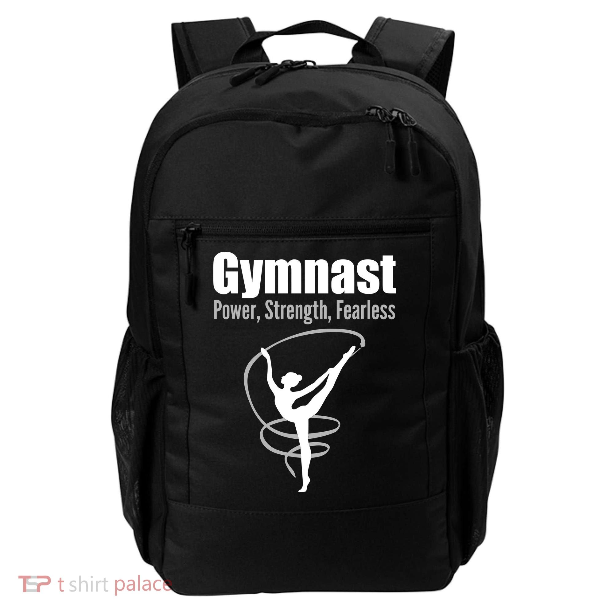 Gymnast Power Strength Fearless Rhythmic Gymnastics Backpack