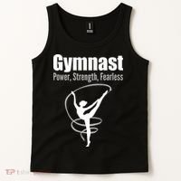 Gymnast Power Strength Fearless Rhythmic Gymnastics Tank Top thumb 2
