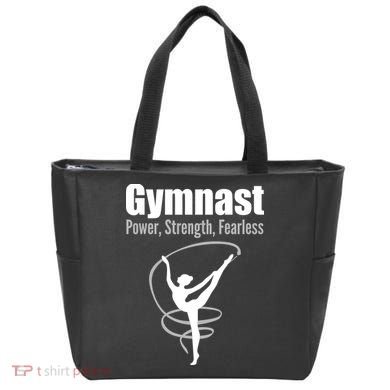 Gymnast Power Strength Fearless Rhythmic Gymnastics Tote Bag