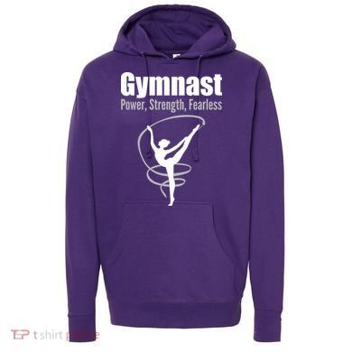 Gymnast Power Strength Fearless Rhythmic Gymnastics Hoodie