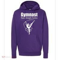 Gymnast Power Strength Fearless Rhythmic Gymnastics Hoodie thumb 0