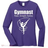 Gymnast Power Strength Fearless Rhythmic Gymnastics Women's Long Sleeve Shirt thumb 0