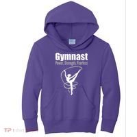 Gymnast Power Strength Fearless Rhythmic Gymnastics Kids Hoodie thumb 0