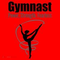 Gymnast Power Strength Fearless Rhythmic Gymnastics Santa Hat thumb 1