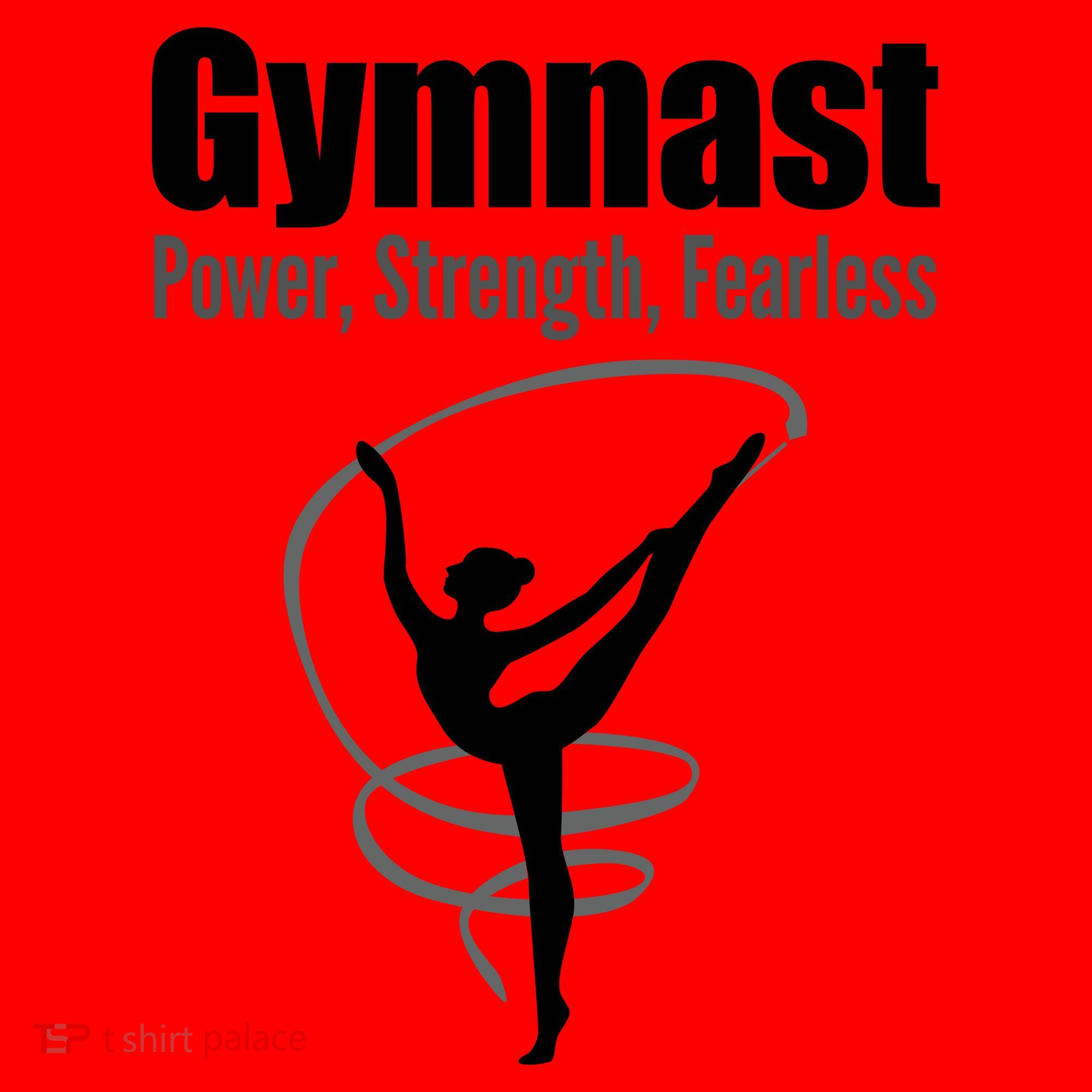 Gymnast Power Strength Fearless Rhythmic Gymnastics Santa Hat