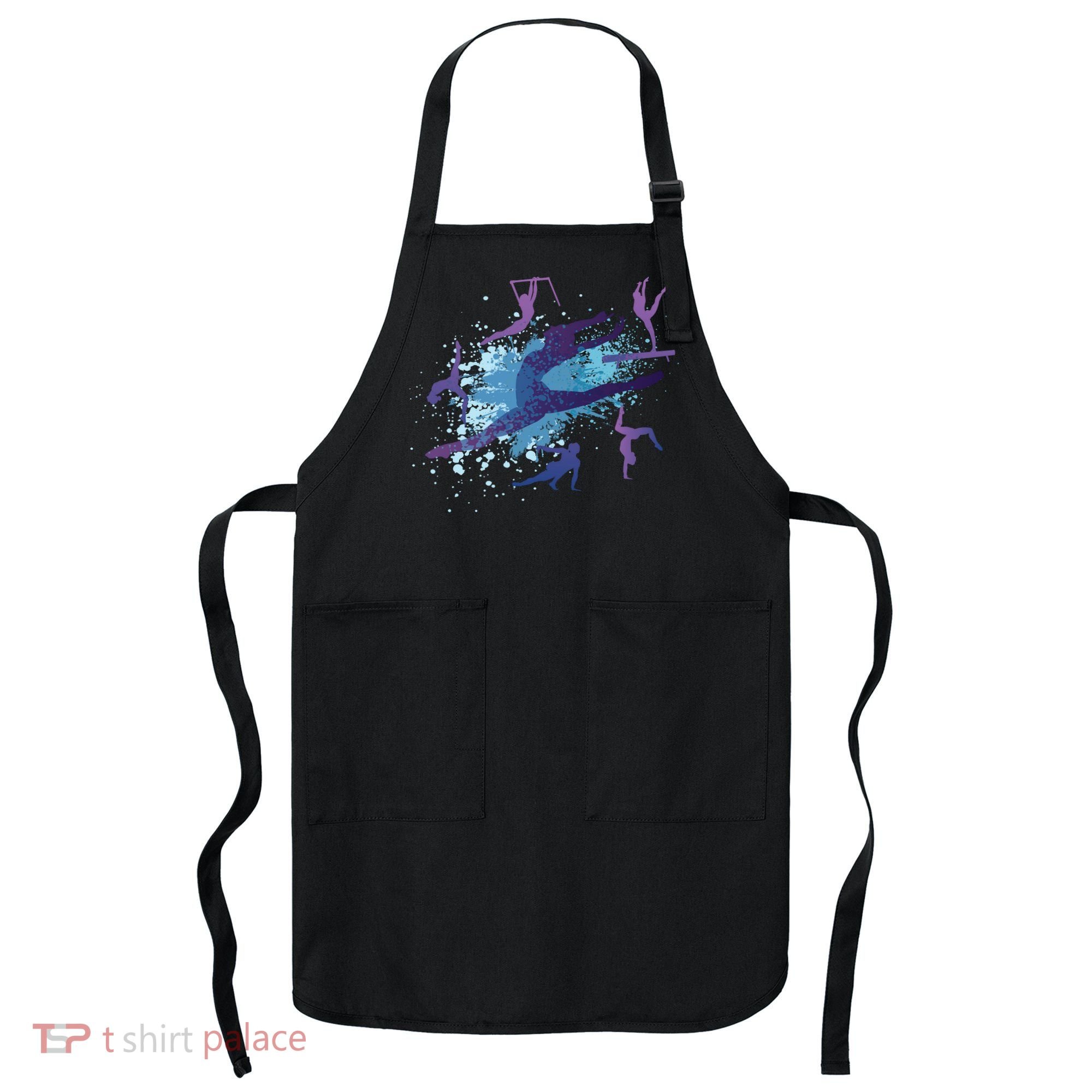 Gymnast Silhouettes  Apron