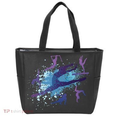 Gymnast Silhouettes  Tote Bag